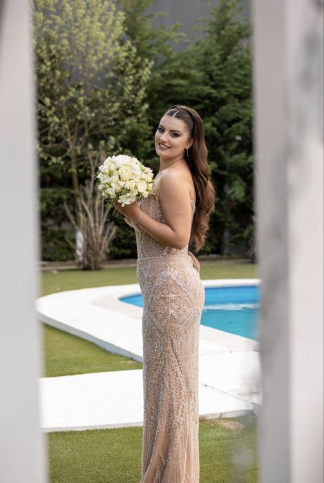 Rochie elegantă de cununie – superbă, purtată o singură dată