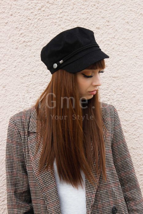 Дълга права кестенява перука с бреон Аделина