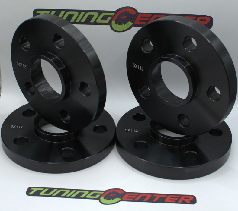 Set 4Flanse Distantiere Negre 13-16-20mm+ 20prezoane BMW Mercedes Audi