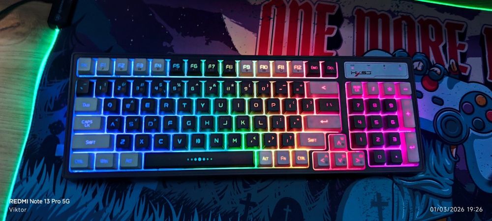 Безжична клавиатура 100% rgb