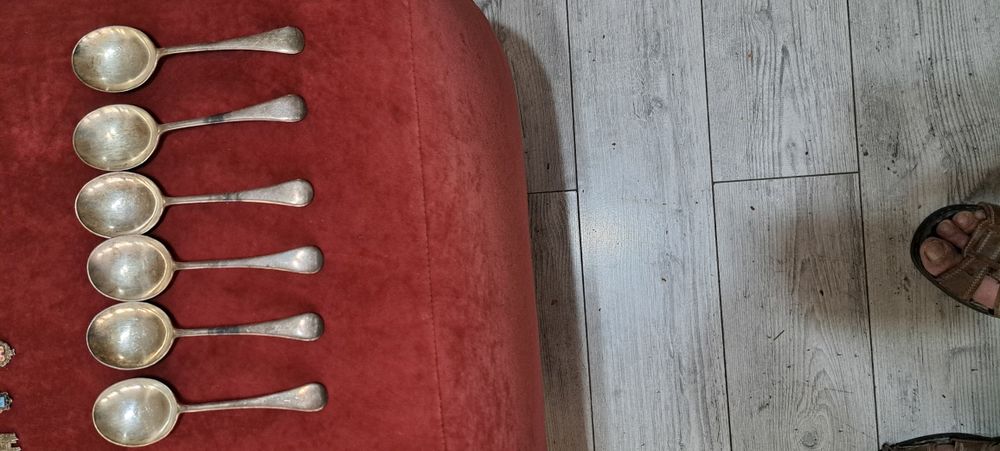 Tacîmuri vechi din alpaca suflate cu argint