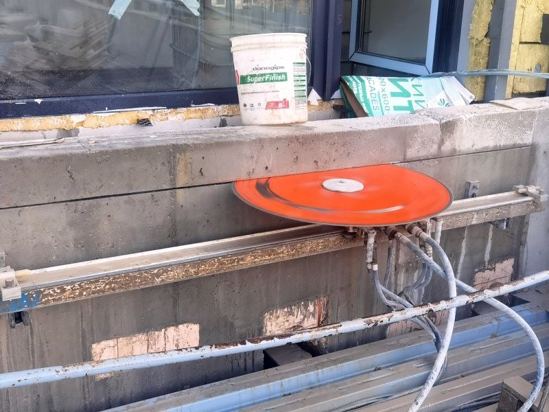 Алмазная резка проёма Усиление проёма