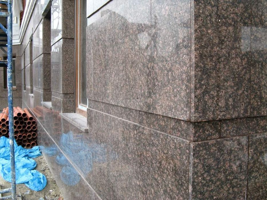 Фасад, Обшивка Гранит, Металла сайдинг