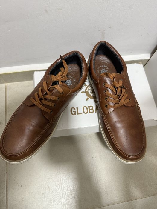 Мъжки кафеви мокасини Globalwin
