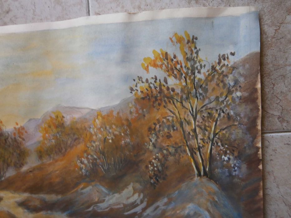 Стара картина темпера, гваш