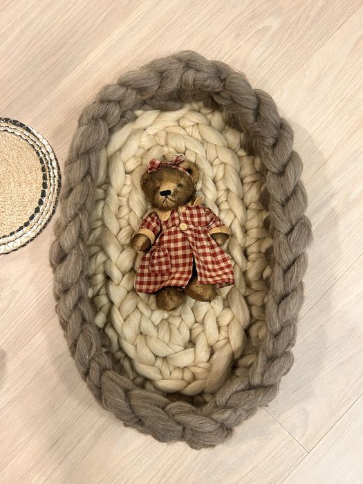 100% вълнено гнездо легло  за бебе и домашен любимец