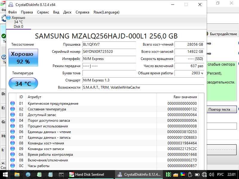 SSD NVMe 256GB Samsung PM991