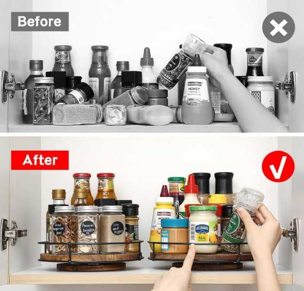 Въртящ се органайзер YUNISS Lazy Susan за кухня