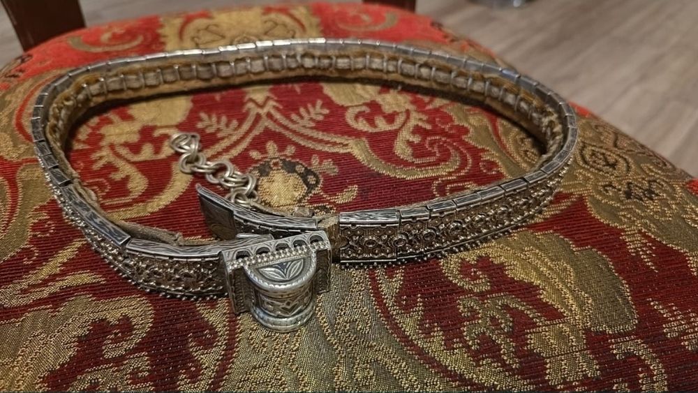 Серебряный пояс старинный