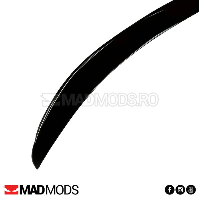 Eleron lip portbagaj haion, 120 cm, Negru Lucios, Multimarca