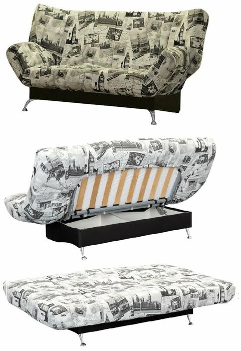 Диван клик кляк с раскладными боковинами