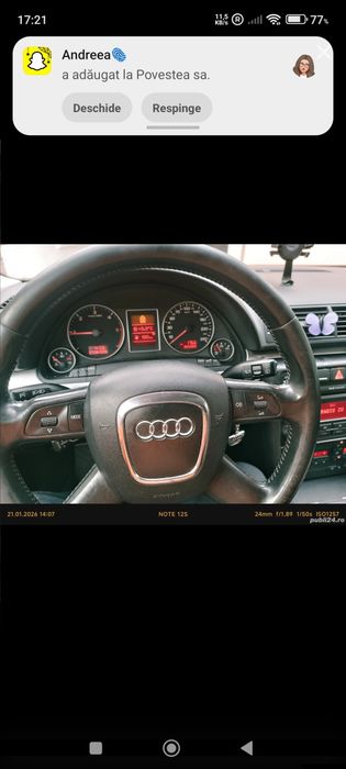 Vând sau schimb Audi A4 B7 Slinne 2.0 140 cp BPW