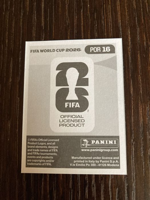 Стикер на World cup 2026  на Francisco Trincao