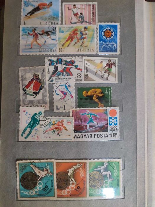 МАРКИ почтовые с тематикой "СПОРТ"