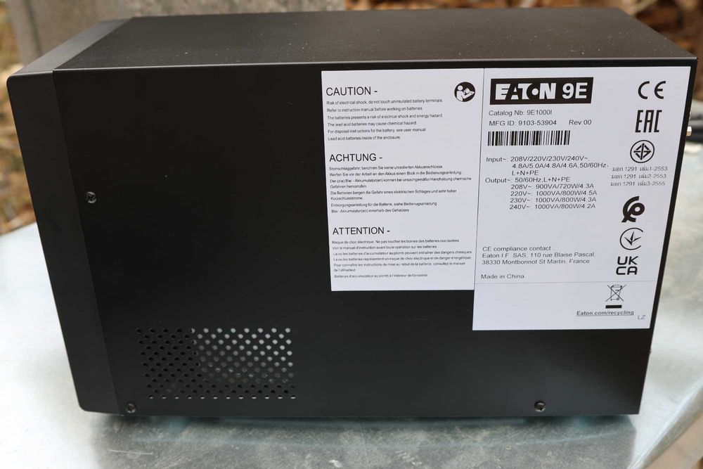 Непрекъсваем ТЗИ (UPS), Eaton 9E 1000i