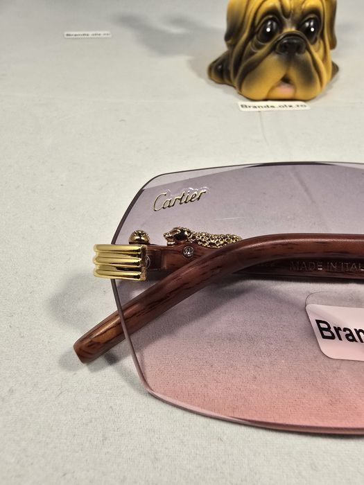 Set Ochelari de soare Cartier Rimless Pink, made in Italy