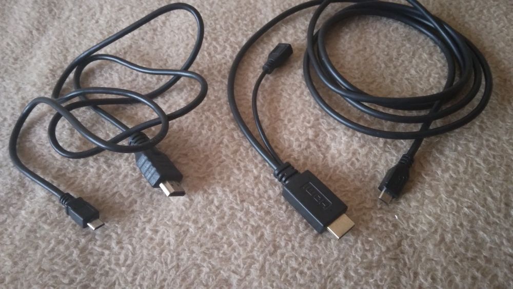 Cabluri cu mufe hdmi si hdmi  la micro usb