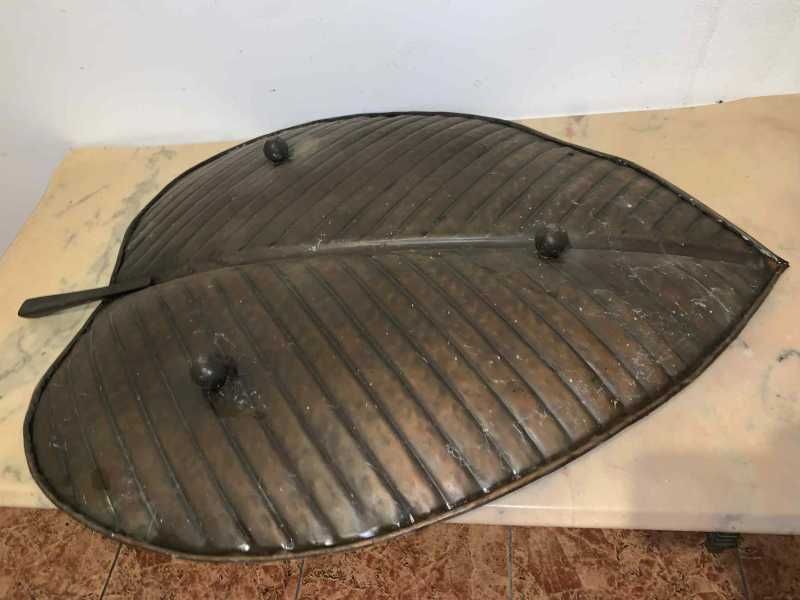 Platou fructiera uriase din cupru