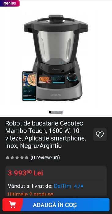 Thermomix Cecotec cu aplicatie