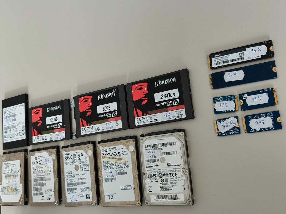 Ssd NVMe M.2, Sata, HDD 512Gb, 256Gb, 128Gb-50Ron!