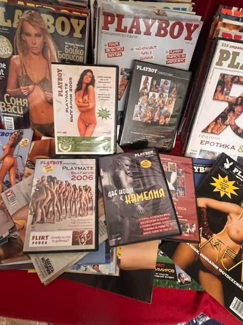PLAYBOY списания - почти пълни години, като нови + оригинални дискове и карти | Само за колекционери