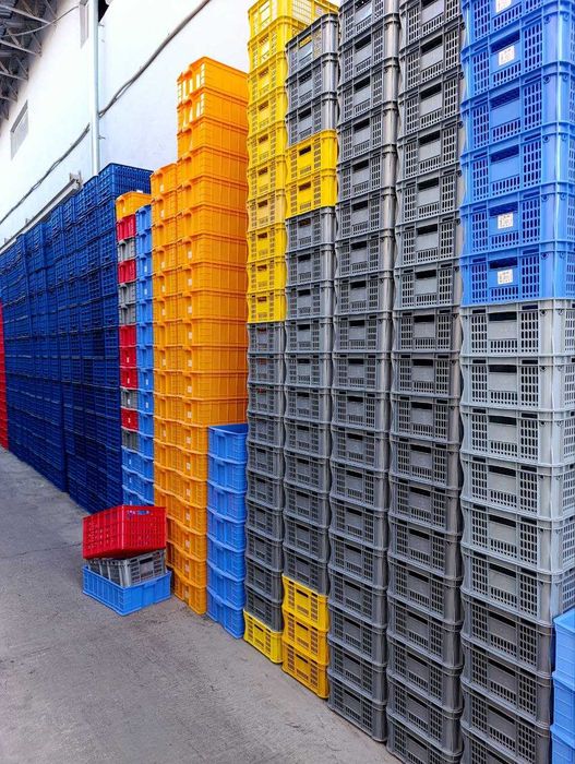 Ящик пластмассовый для продуктов 57 х 38 х 18 см. Оптом и в розницу