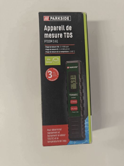 Aparat măsurare duritate Parkside PTDSM 3 A1  TDS/EC temperatura apei