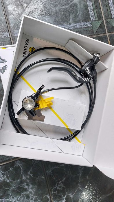 Set frâne Magura MT4 eSTOP negru / argintiu NOU