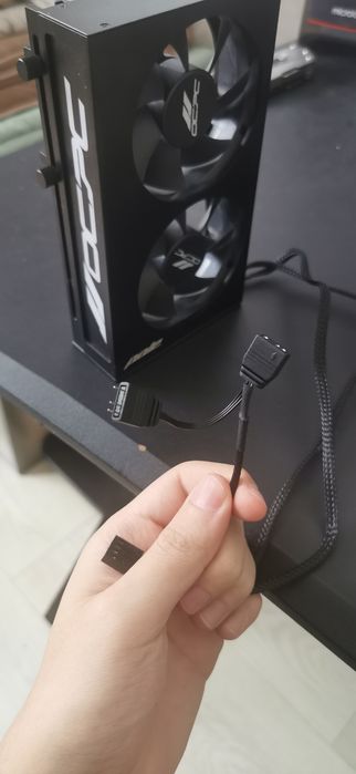 Держатель для видеокарты ocpc pole черный