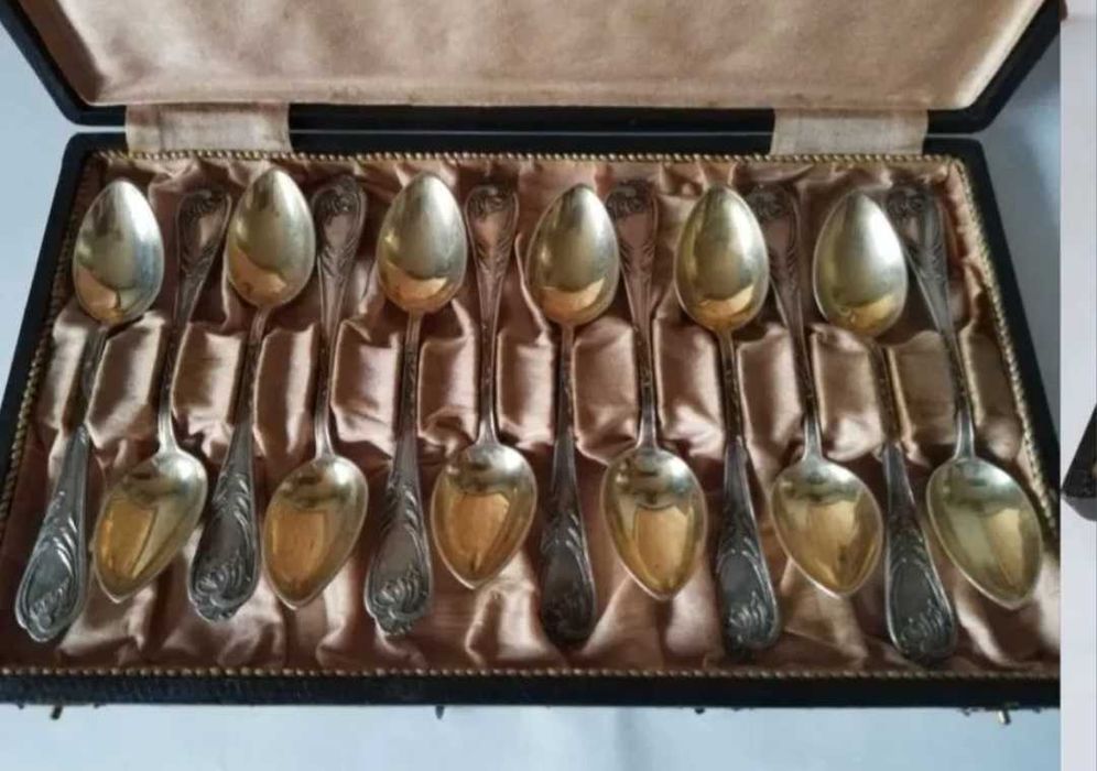 Set 12 lingurite argint masiv romania