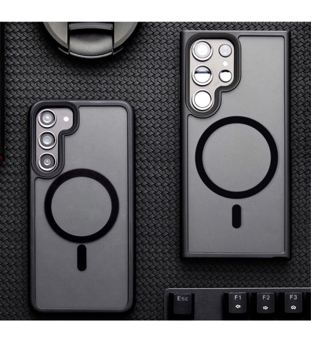 Samsung S22/S23/S24/S25/PLUS/ULTRA Husa Dual Case Magsafe Plastic Mat