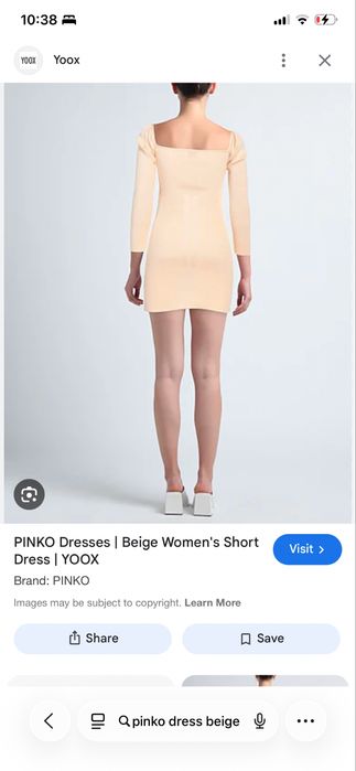 Оригинална рокля PINKO - бежова
