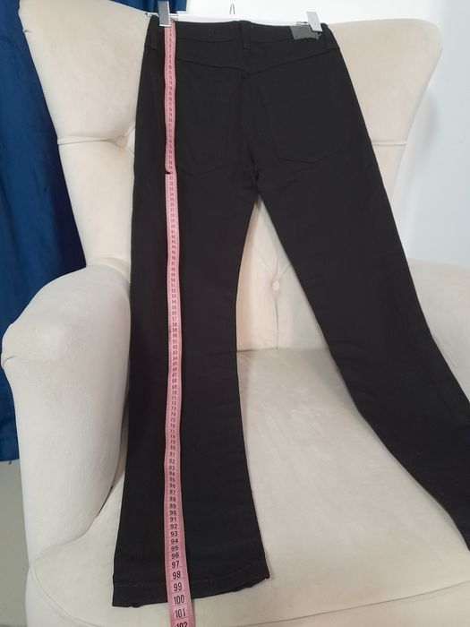 Blugi negri boyfriend BSB ripped talie inalta marimea XS