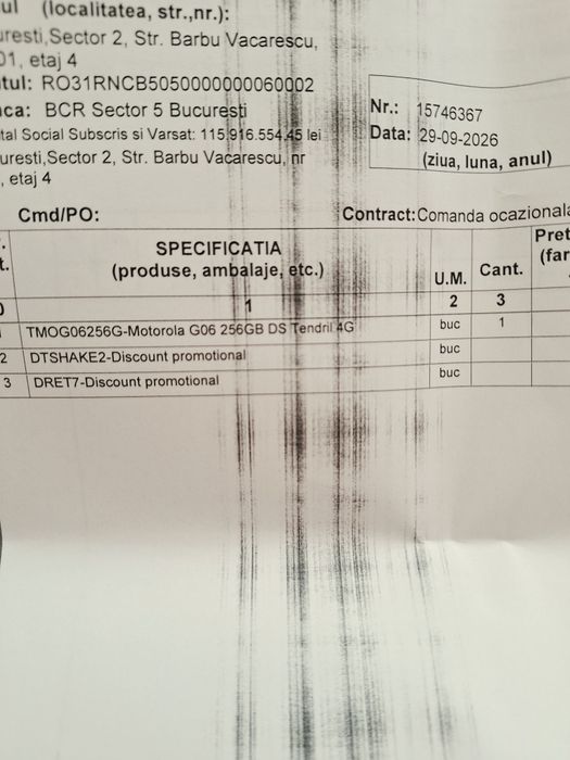 Motorola G06, 256GB, sigilat, cu factură și garantie