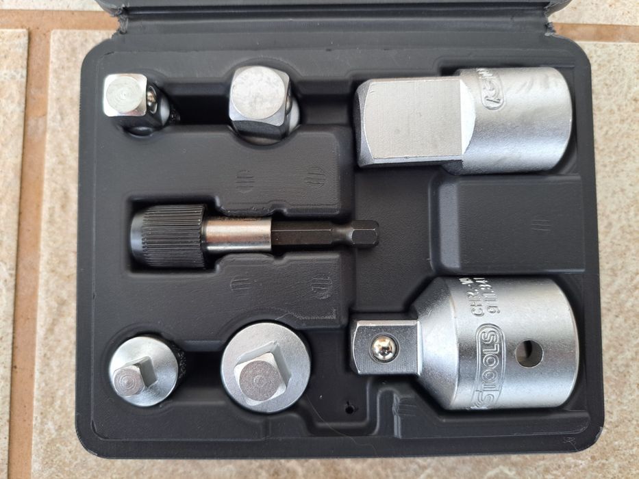 Set  adaptoare 7 Buc  mărire/reducere, cheie tubulară KS Tools 917.0707