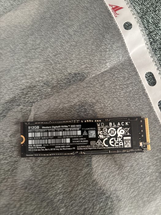 WD PC SN 810  512GB M2 NVME