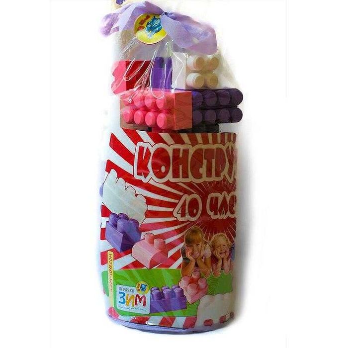 Конструктор за малки деца 40 части, големи елементи