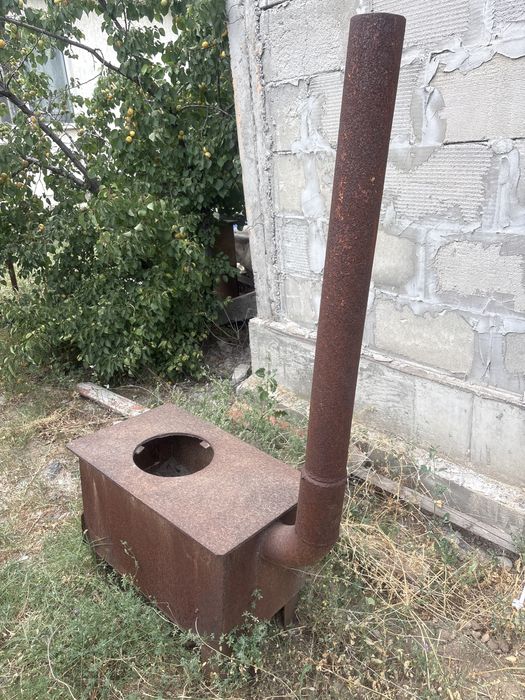 Продам чугунную печь б/у