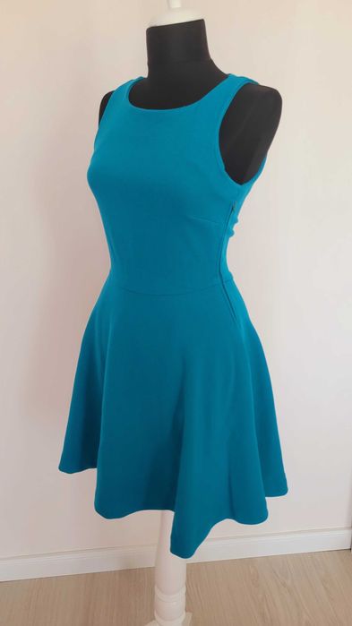 Rochie de zi, culoare turcoaz