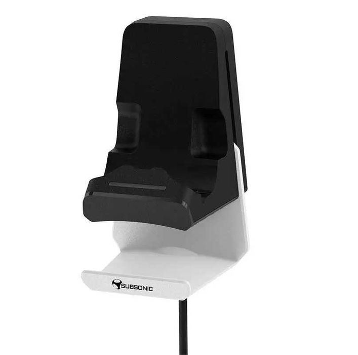 Докинг станция за зареждане на PS5 контролер и стойка за слушалки