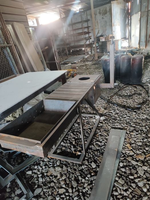 Мангал с печкой для казана