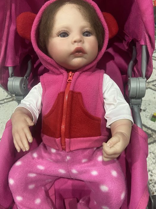 Кукла Реборн + коляска. Игрушки для девочки.