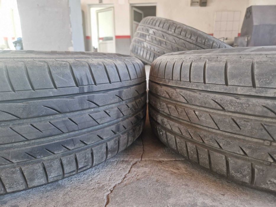 Set 4 jante aliaj originale Audi A4 16" + 4 anvelope Laufenn 205/55 R16