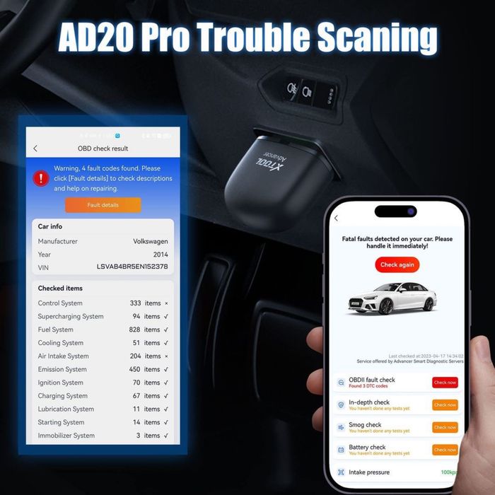 Tester/scanner  auto XTOOL Advancer AD20 Pro