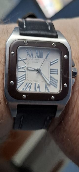 CARTIER cu baterie și curea din piele naturala