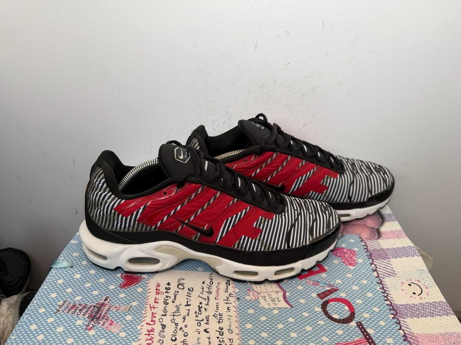 Nike Air Max Plus Striped Black White''оригинални маратонки 45 номер