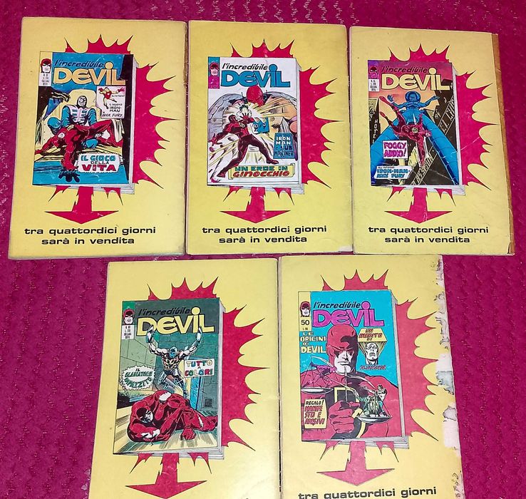 Benzi desenate SPIDERMAN UOMO RAGNO DEVIL CONAN KAZAR din italia 1970