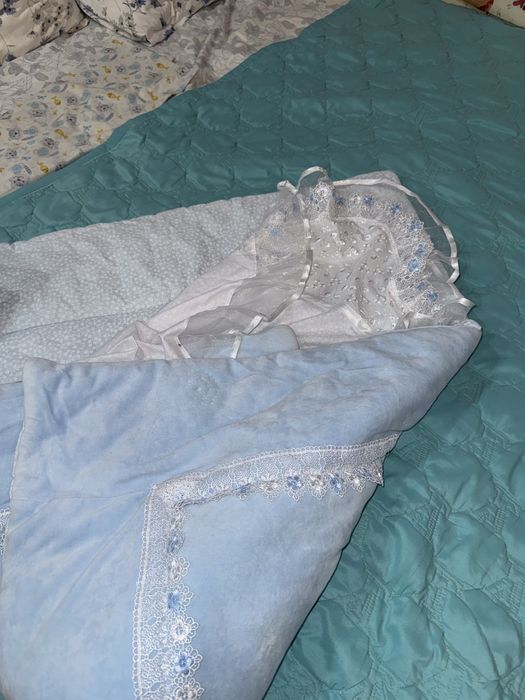 Конверт на выписку, в голубом цвете!