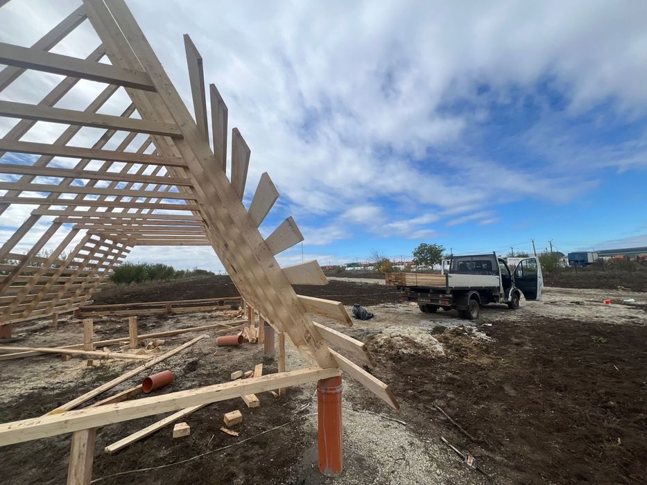 Teren plus structura Cabana A frame Budeni/comana