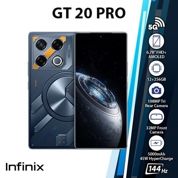 Infinix GT 20 Pro 16/256 (8+8 виртуальной + кулер